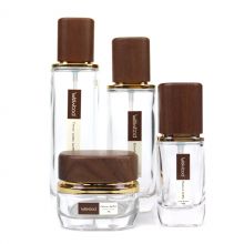 環保高(gāo)端胡桃木(mù)蓋護膚品包裝