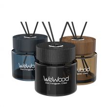 彩色玻璃木(mù)蓋藤條香薰瓶