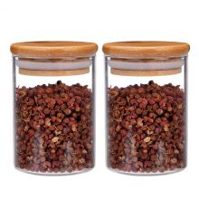 密封竹木(mù)蓋廚房(fáng)收納罐