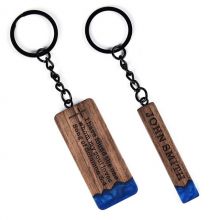 定制(zhì)激光(guāng)樹(shù)脂木(mù)質鑰匙扣配飾