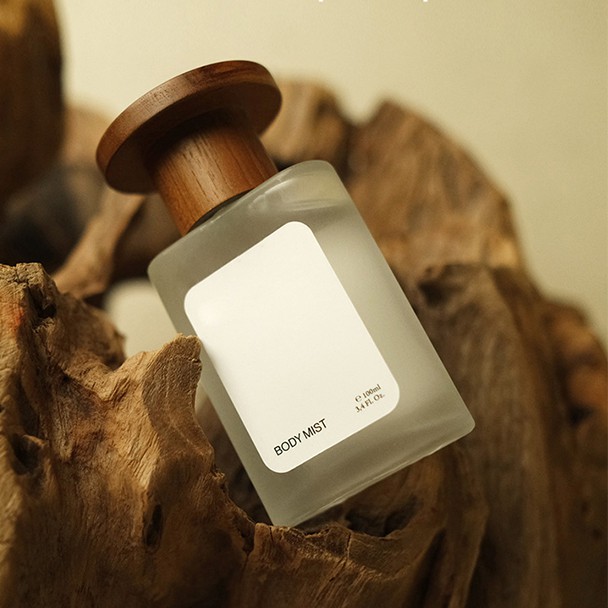 木(mù)蓋扁方磨砂香水(shuǐ)噴霧瓶