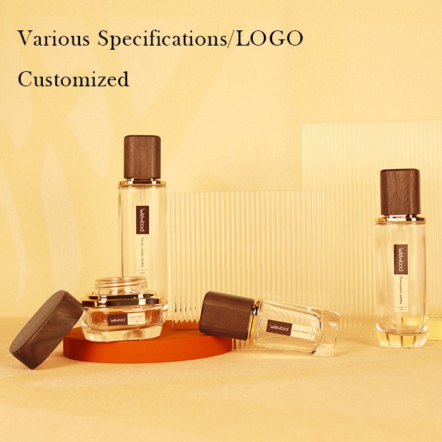 環保高(gāo)端胡桃木(mù)蓋護膚品包裝