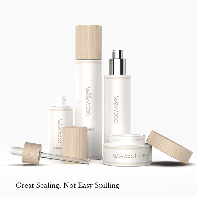 木(mù)蓋玻璃化(huà)妝品包材套裝