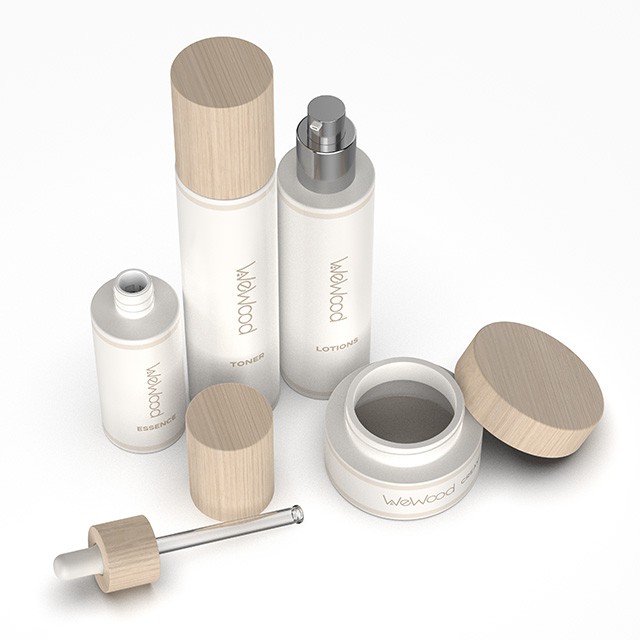 木(mù)蓋玻璃化(huà)妝品包材套裝