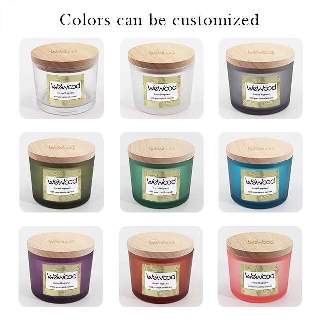 木(mù)蓋玻璃香薰蠟燭容器(qì)