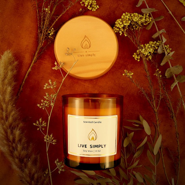 定制(zhì)木(mù)蓋蠟燭容器(qì)和(hé)包裝