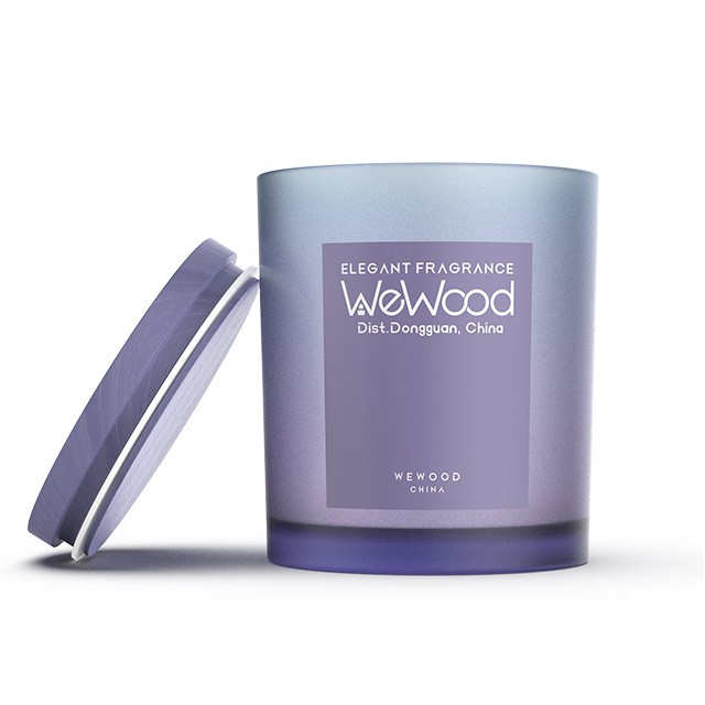 彩色磨砂蠟燭杯帶木(mù)蓋