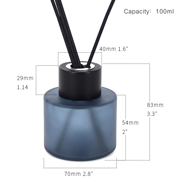 圓形木(mù)蓋無火(huǒ)香薰玻璃瓶