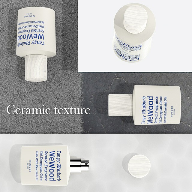 白(bái)色木(mù)蓋玻璃香水(shuǐ)瓶