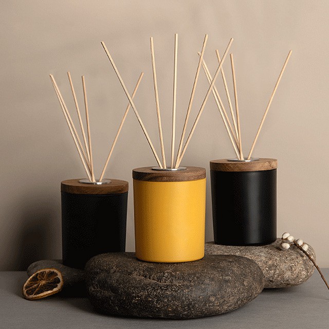 空(kōng)木(mù)蓋無火(huǒ)香薰玻璃罐