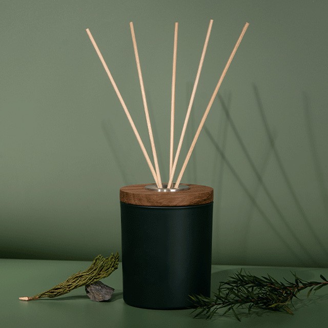 空(kōng)木(mù)蓋無火(huǒ)香薰玻璃罐