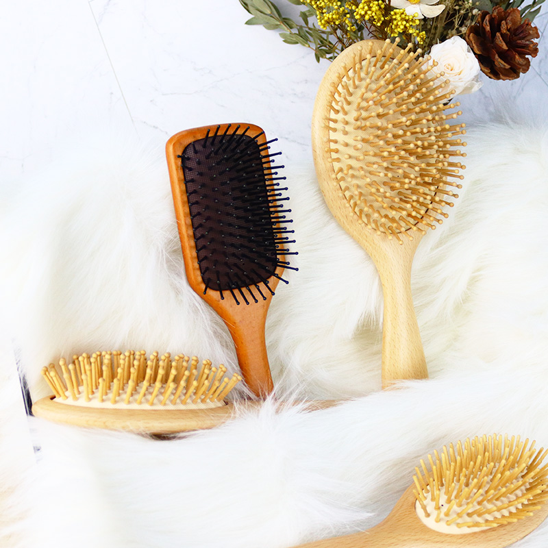 頭皮按摩護發木(mù)質氣囊梳