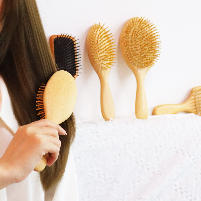 頭皮按摩護發木(mù)質氣囊梳