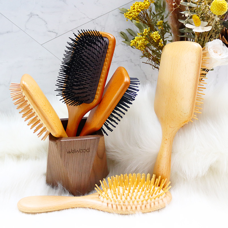 頭皮按摩護發木(mù)質氣囊梳