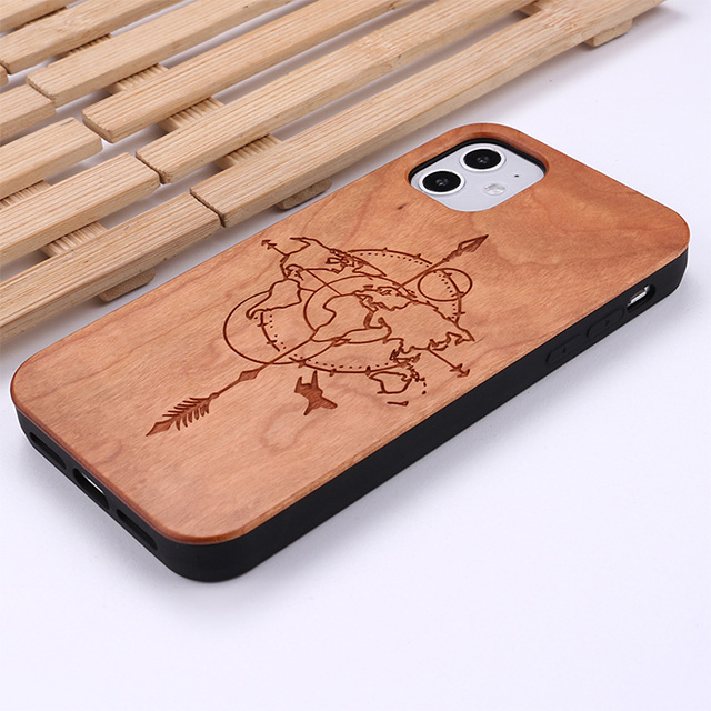 個(gè)性化(huà)激光(guāng)雕刻木(mù)制(zhì)手機(jī)殼
