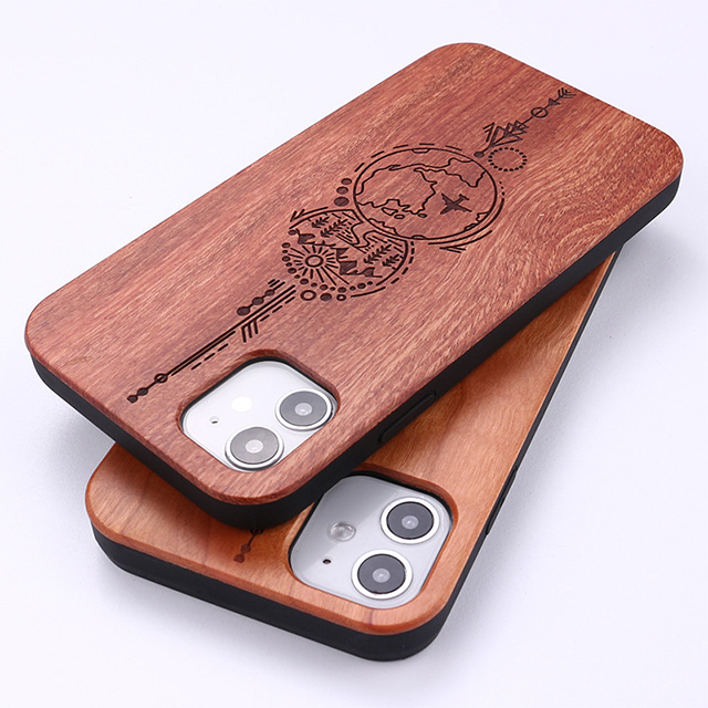 個(gè)性化(huà)激光(guāng)雕刻木(mù)制(zhì)手機(jī)殼
